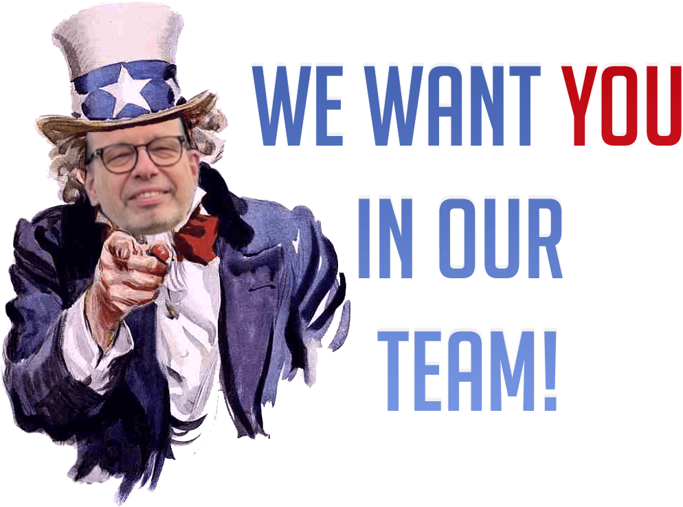 Our Team we want you photo